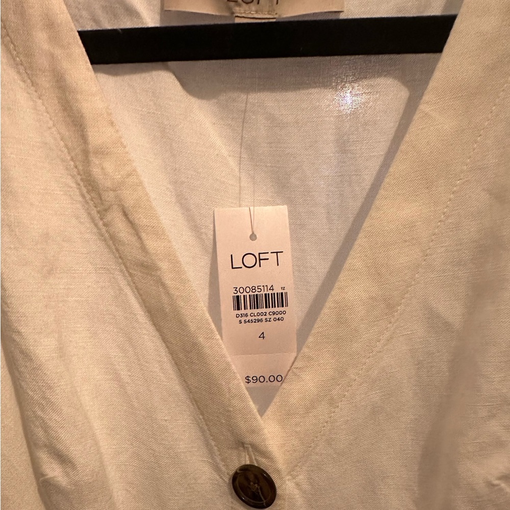 LOFT Button Down Dress